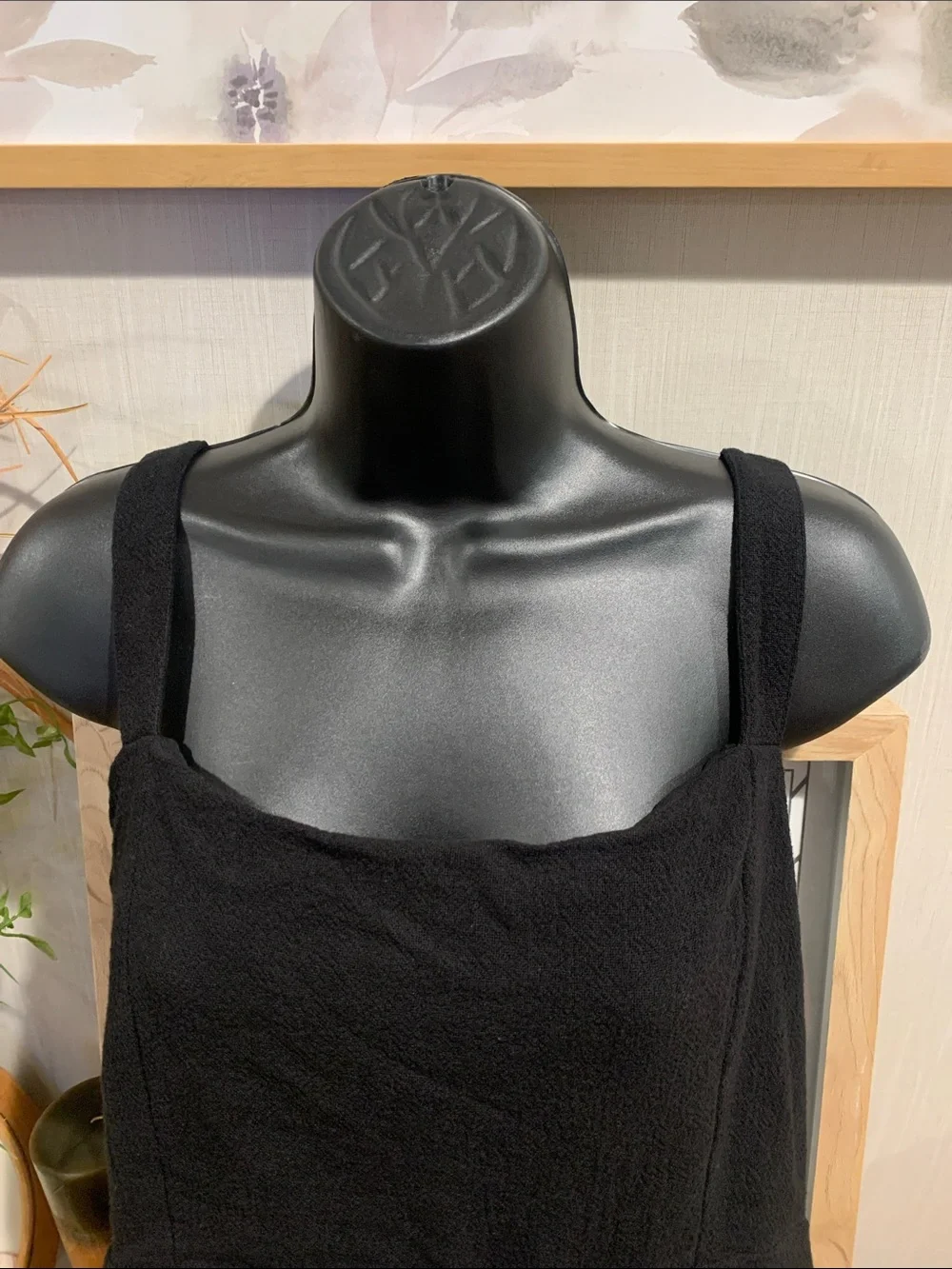 Free People Black Button-Back Backless Mini Sundress - Picture 7 of 16